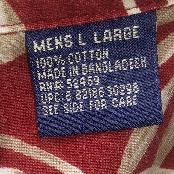 Faded Glory Hawaiian Button Down Men - L - Picture 8 of 12